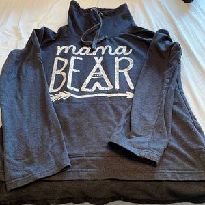 Mama Bear turtle neck crew